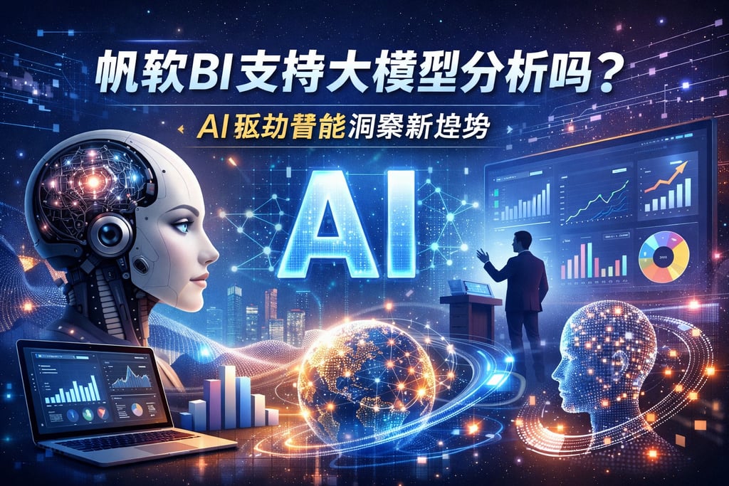 帆软BI支持大模型分析吗？AI驱动智能洞察新趋势