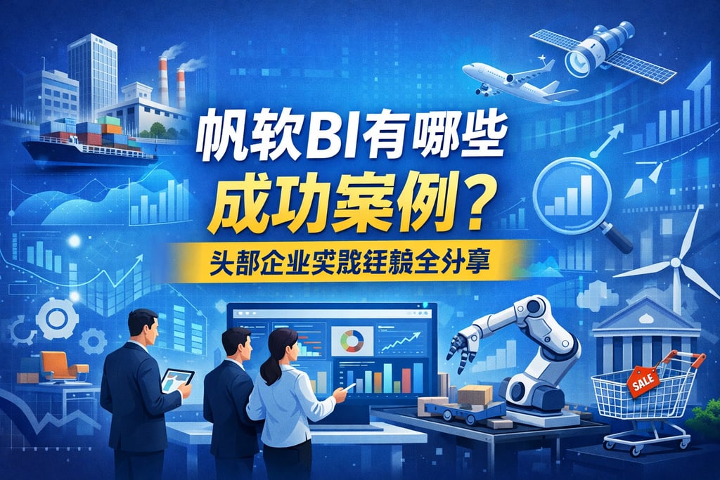 帆软BI有哪些成功案例？头部企业实践经验全分享