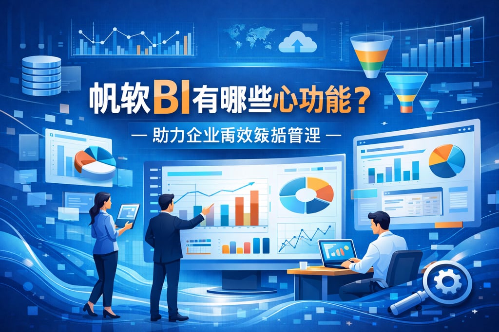 帆软BI有哪些核心功能？助力企业高效数据管理