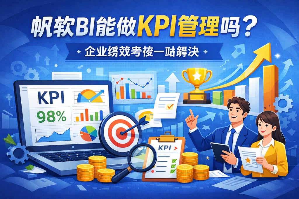 帆软BI能做KPI管理吗？企业绩效考核一站解决