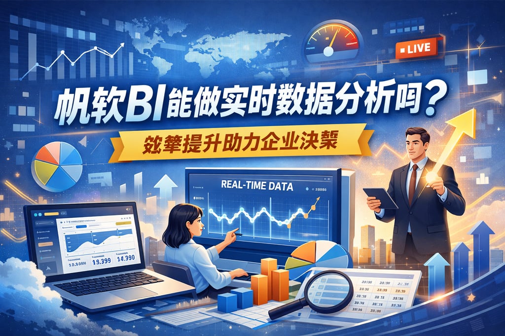 帆软BI能做实时数据分析吗？效率提升助力企业决策