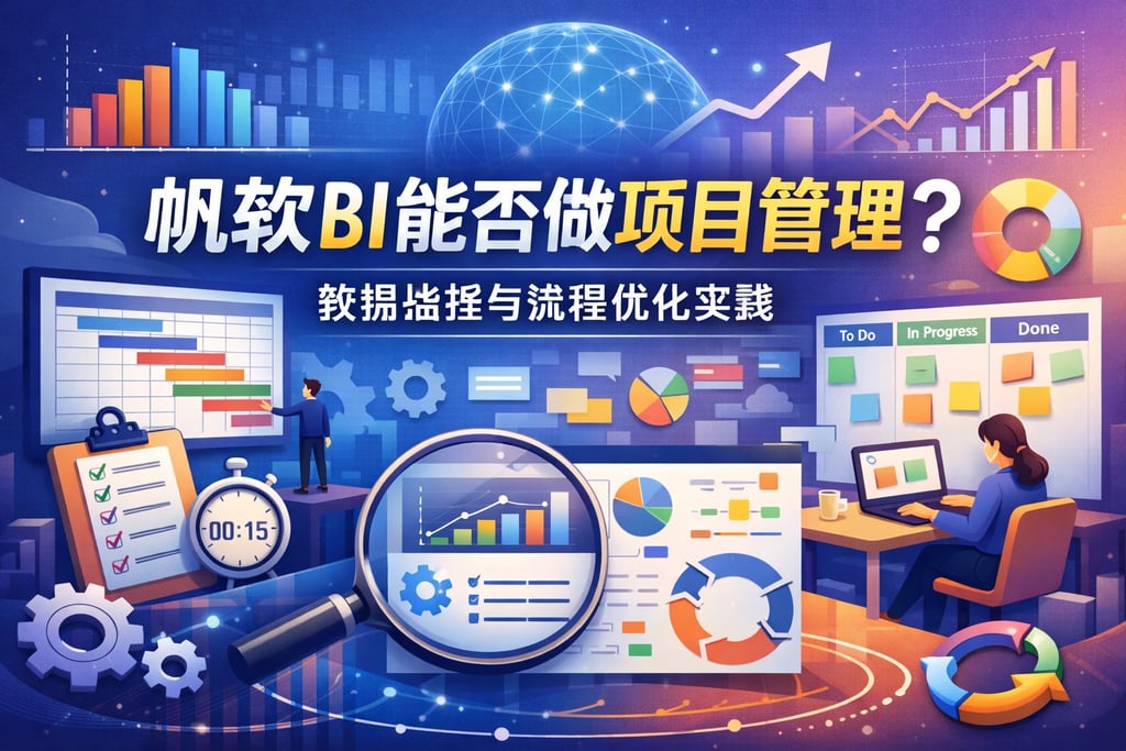 帆软BI能否做项目管理？数据监控与流程优化实践