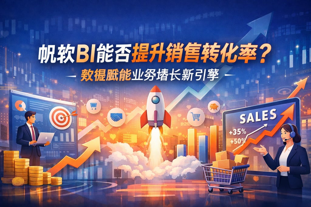 帆软BI能否提升销售转化率？数据赋能业务增长新引擎