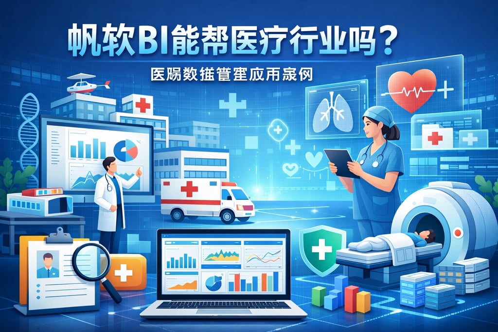 帆软BI能帮医疗行业吗？医院数据管理应用案例