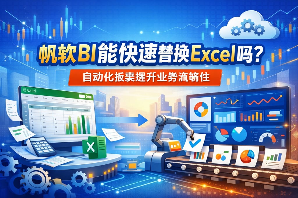 帆软BI能快速替换Excel吗？自动化报表提升业务流畅性