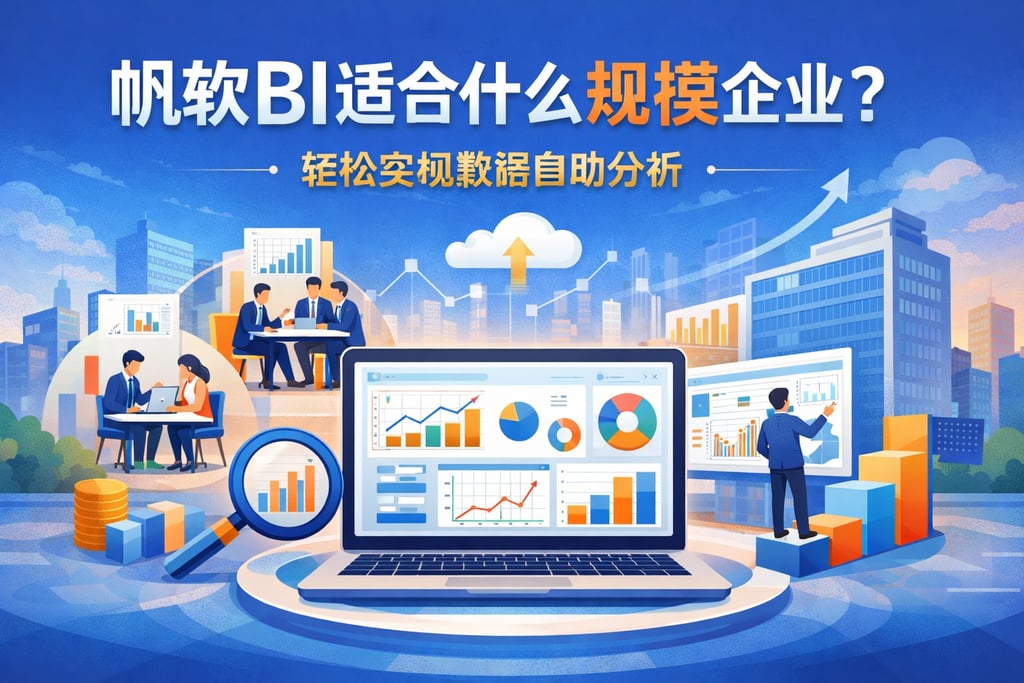 帆软BI适合什么规模企业？轻松实现数据自助分析