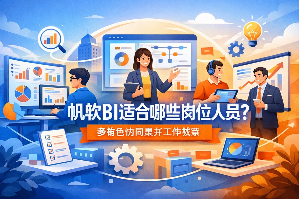 帆软BI适合哪些岗位人员？多角色协同提升工作效率