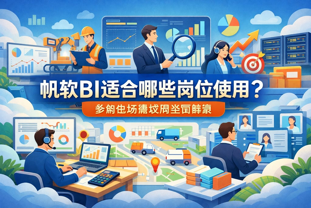 帆软BI适合哪些岗位使用？多角色场景应用全面解读