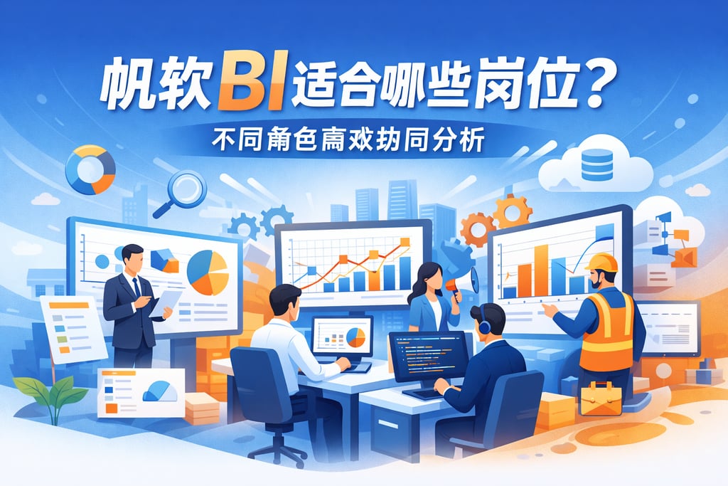 帆软BI适合哪些岗位？不同角色高效协同分析