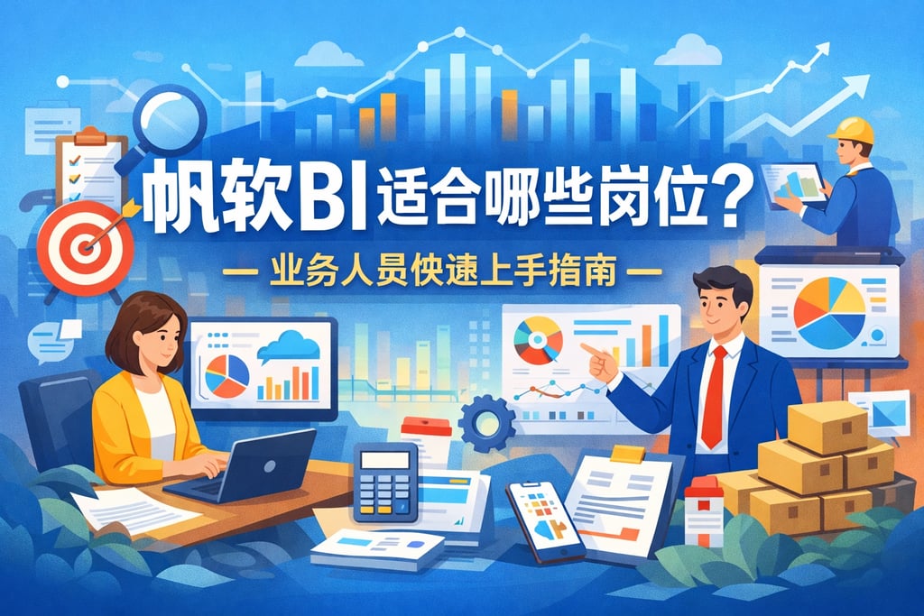 帆软BI适合哪些岗位？业务人员快速上手指南