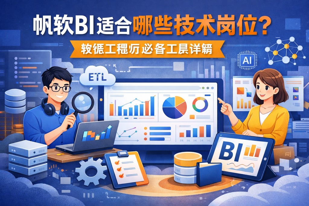帆软BI适合哪些技术岗位？数据工程师必备工具详解