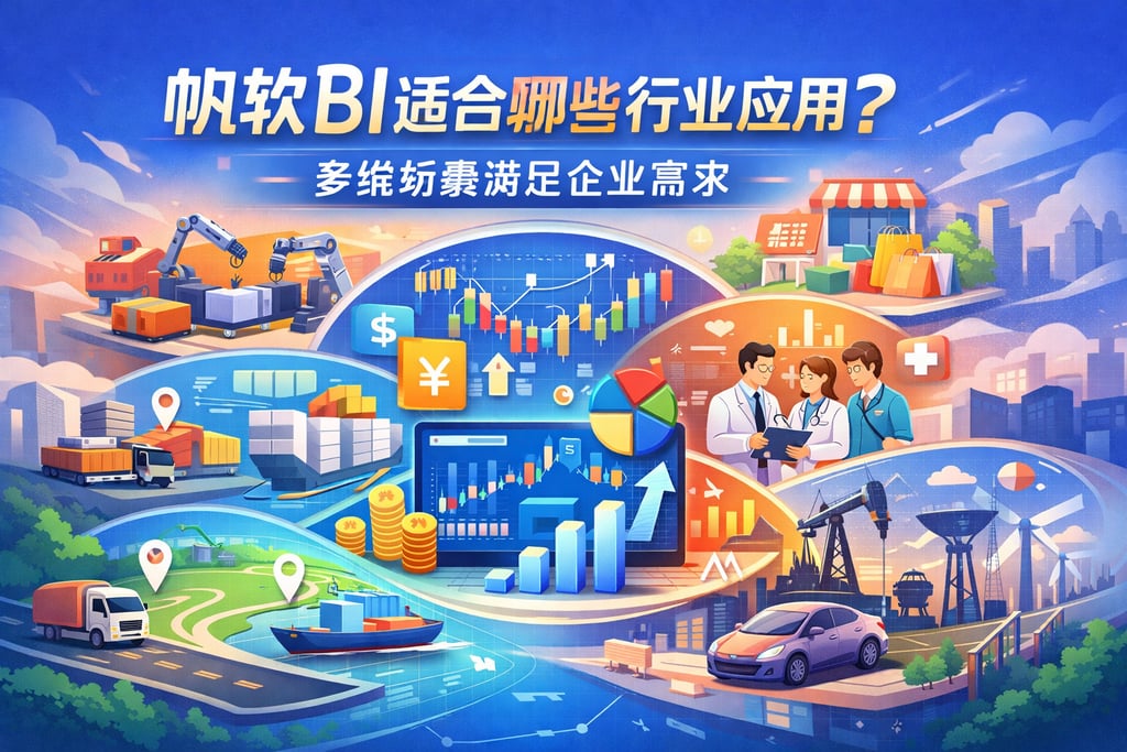帆软BI适合哪些行业应用？多维场景满足企业需求