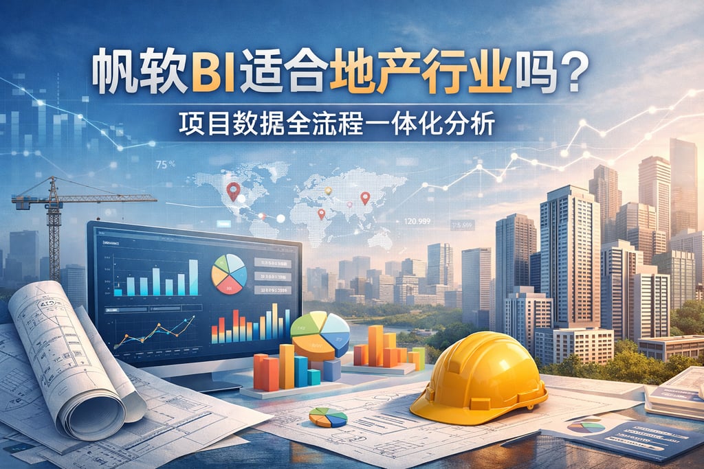 帆软BI适合地产行业吗？项目数据全流程一体化分析
