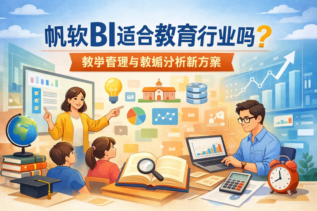帆软BI适合教育行业吗？教学管理与数据分析新方案