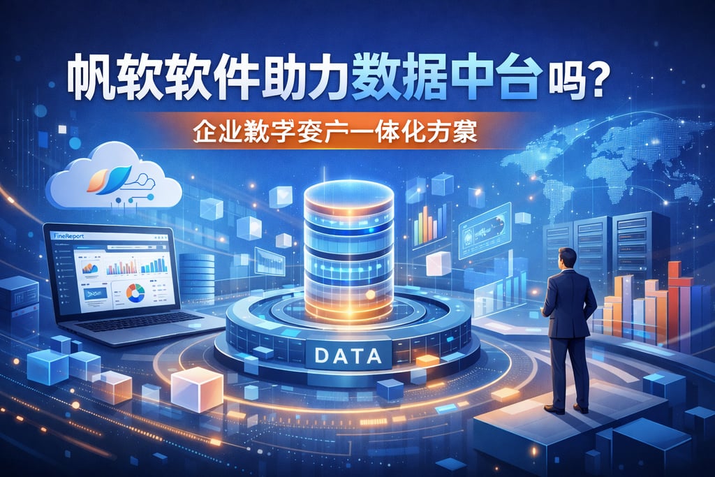 帆软软件助力数据中台吗？企业数字资产一体化方案