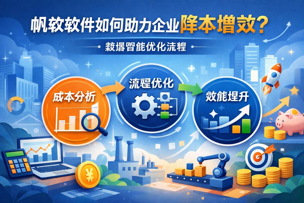 帆软软件如何助力企业降本增效？数据智能优化流程