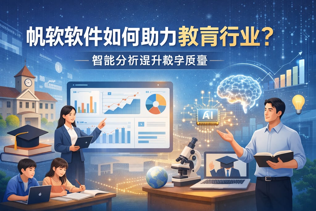 帆软软件如何助力教育行业？智能分析提升教学质量