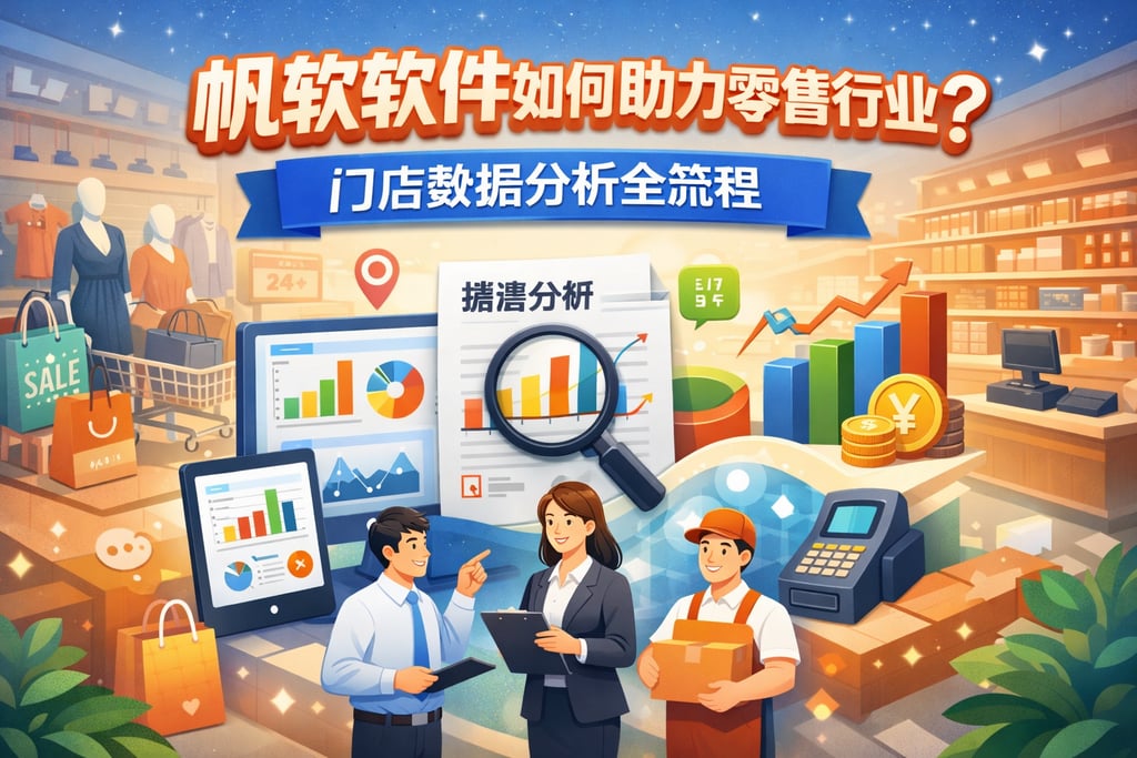 帆软软件如何助力零售行业？门店数据分析全流程