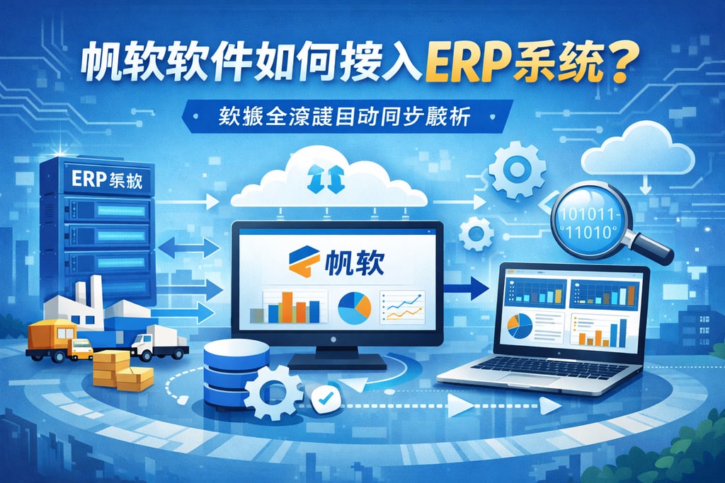 帆软软件如何接入ERP系统？数据全流程自动同步解析