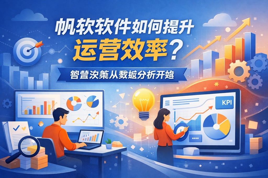 帆软软件如何提升运营效率？智慧决策从数据分析开始