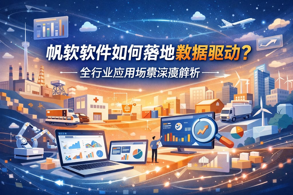帆软软件如何落地数据驱动？全行业应用场景深度解析