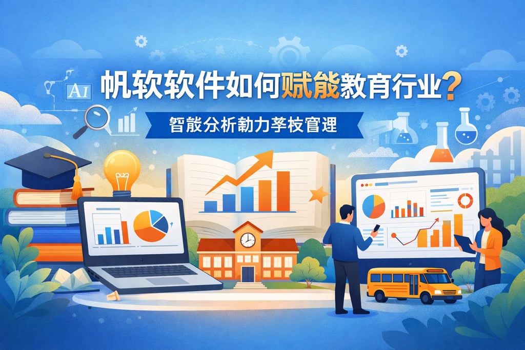 帆软软件如何赋能教育行业？智能分析助力学校管理