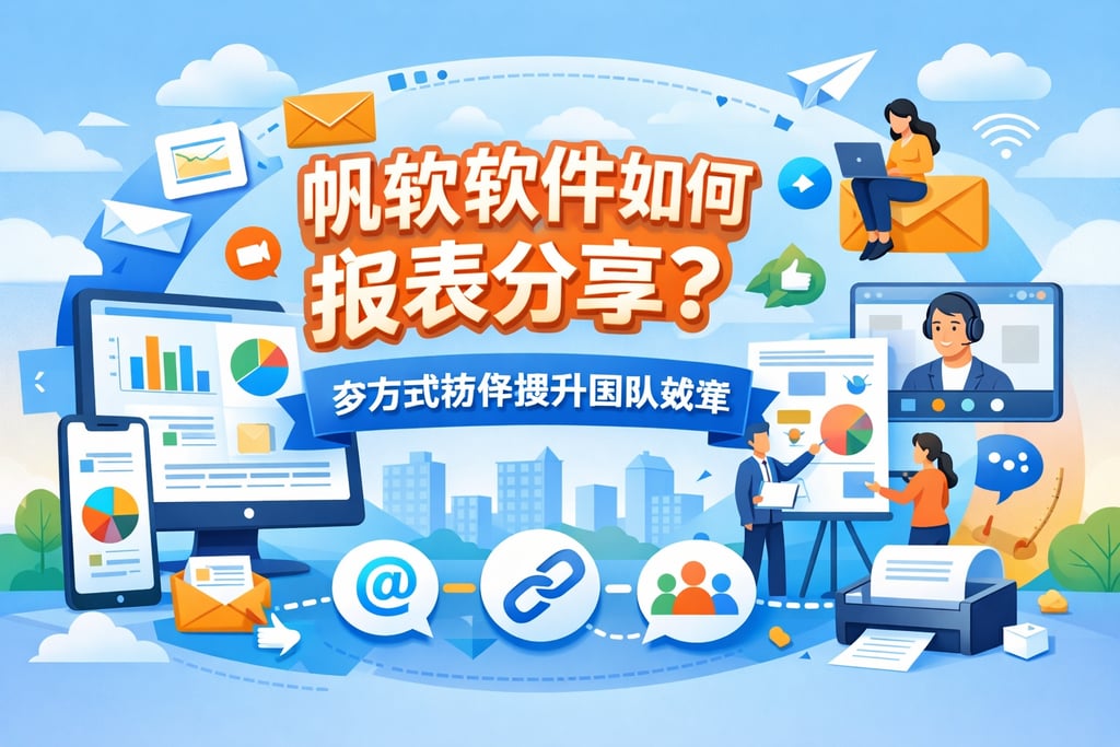 帆软软件如何进行报表分享？多方式协作提升团队效率