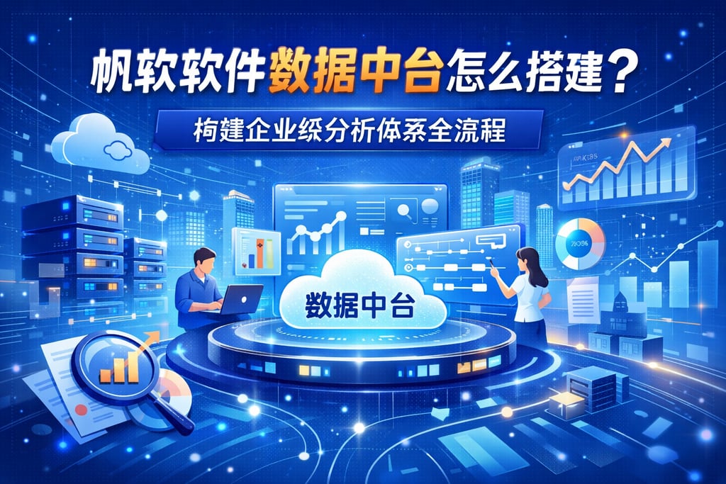 帆软软件数据中台怎么搭建？构建企业级分析体系全流程