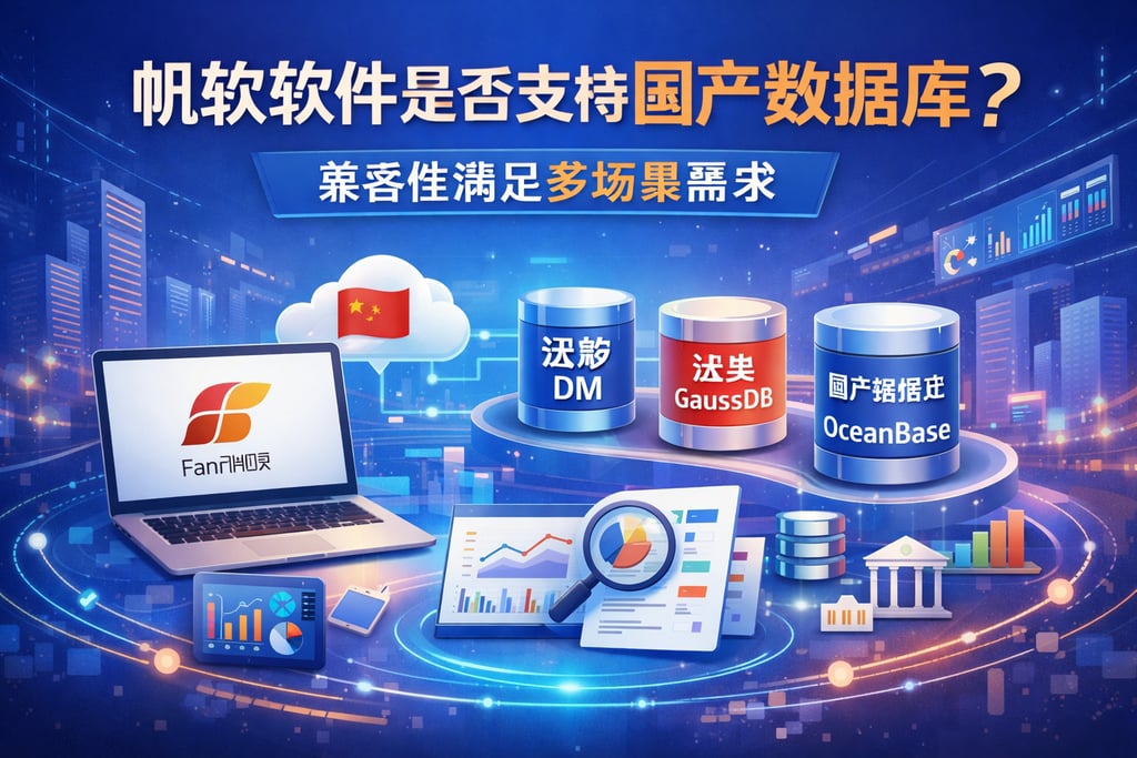 帆软软件是否支持国产数据库？兼容性满足多场景需求