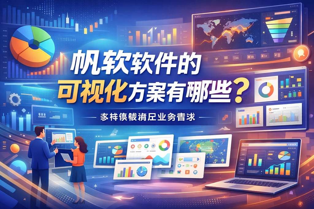 帆软软件的可视化方案有哪些？多样模板满足业务需求