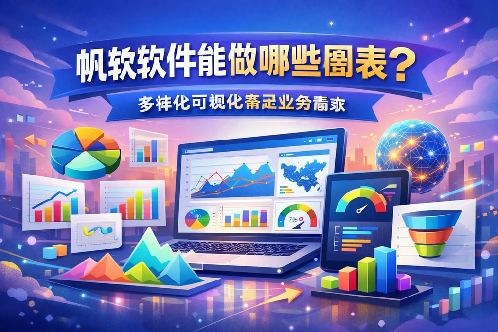 帆软软件能做哪些图表？多样化可视化满足业务需求