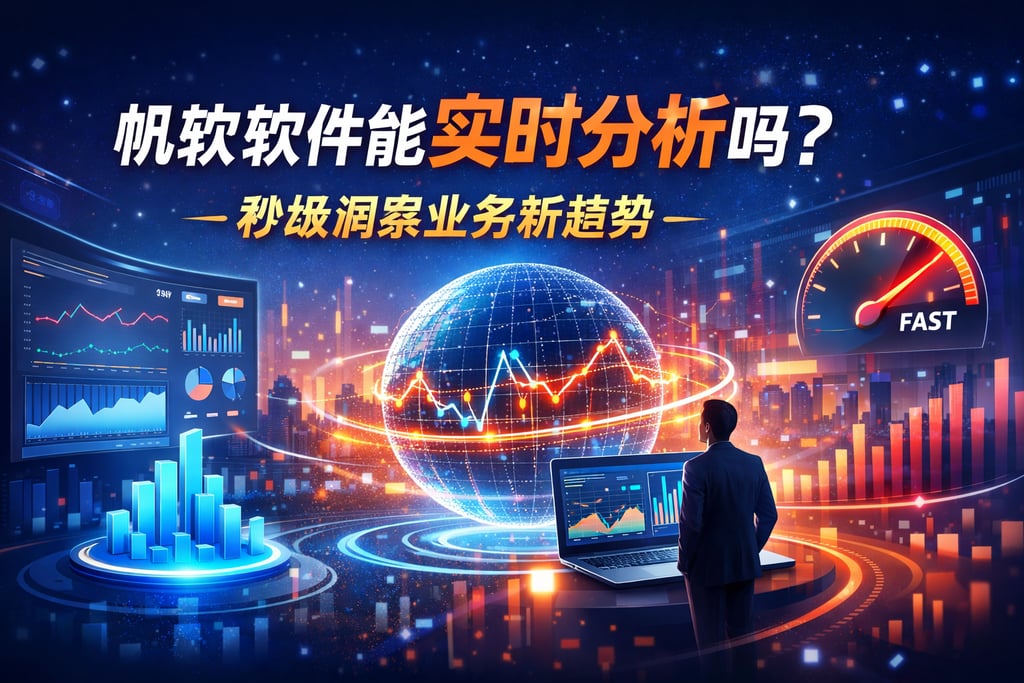 帆软软件能做实时分析吗？秒级洞察业务新趋势