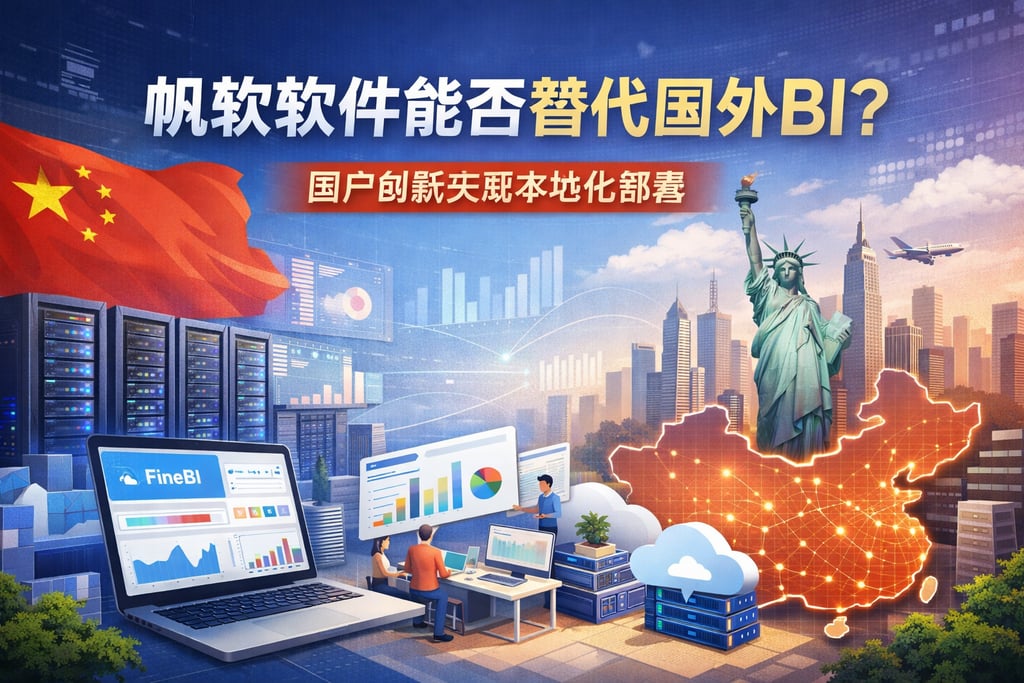 帆软软件能否替代国外BI？国产创新实现本地化部署