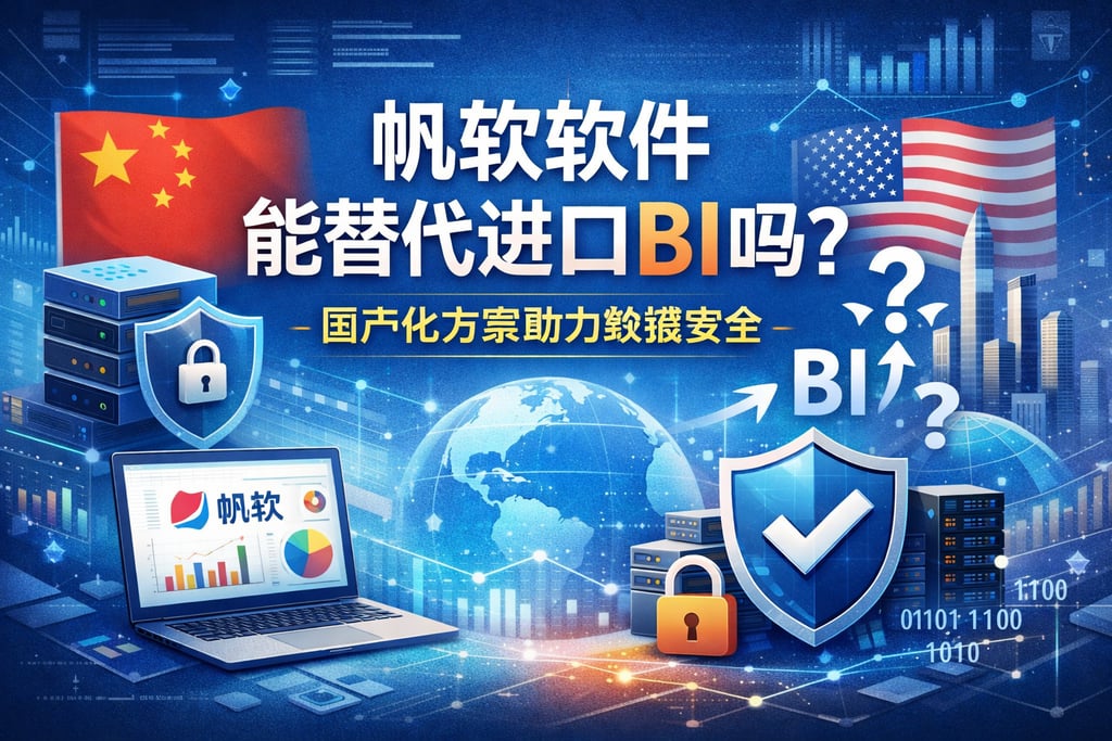 帆软软件能替代进口BI吗？国产化方案助力数据安全