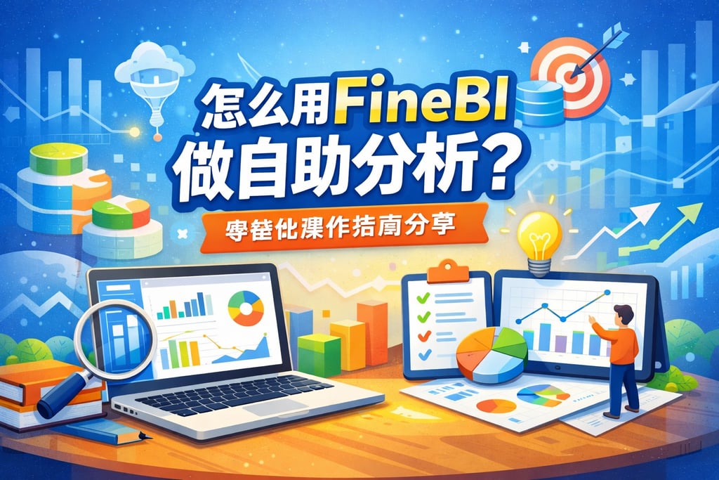 怎么用FineBI做自助分析？零基础操作指南分享