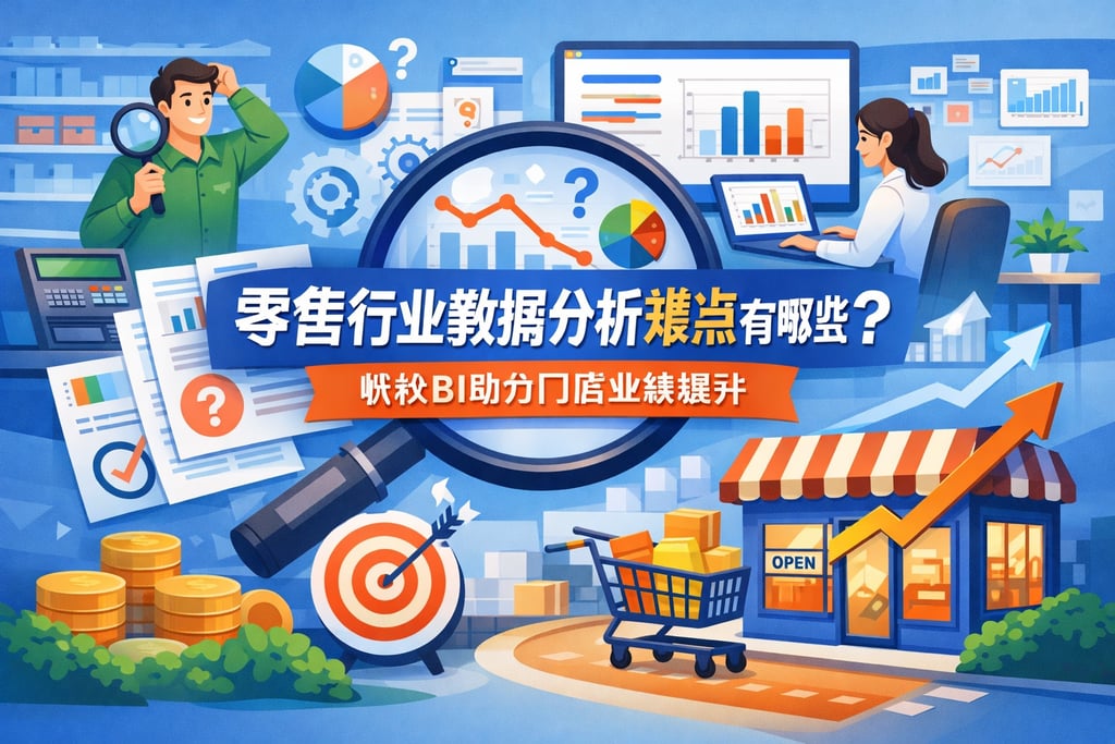 零售行业数据分析难点有哪些？帆软BI助力门店业绩提升