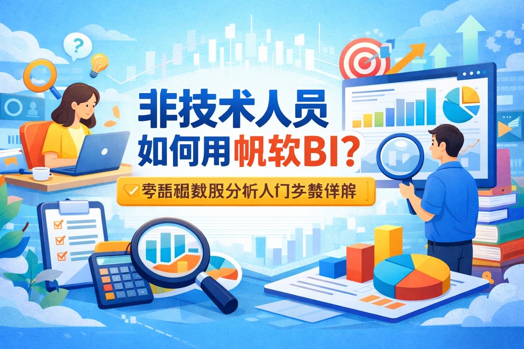 非技术人员如何用帆软BI？零基础数据分析入门步骤详解