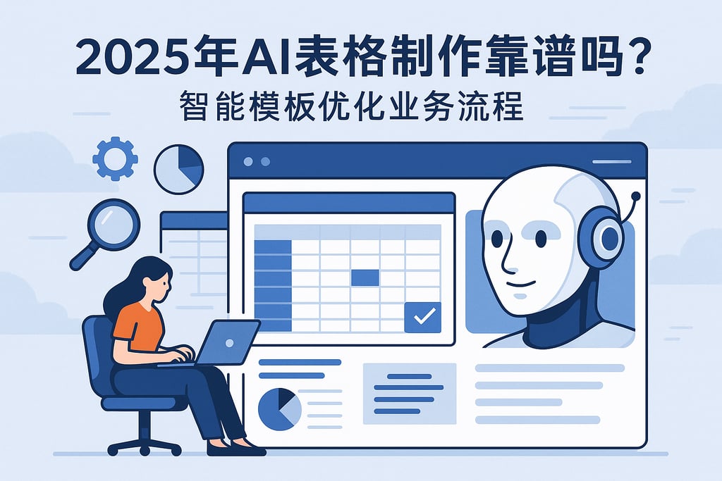 2025年AI表格制作靠谱吗？智能模板优化业务流程