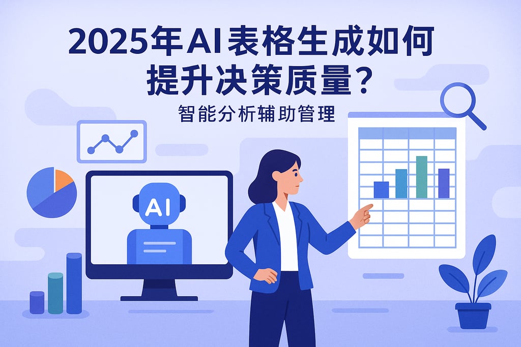 2025年AI表格生成如何提升决策质量？智能分析辅助管理