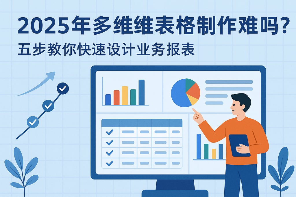 2025年多维表格制作难吗？五步教你快速设计业务报表