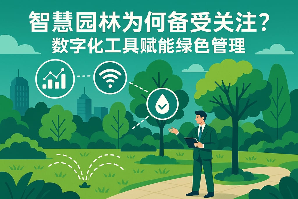 智慧园林为何备受关注？数字化工具赋能绿色管理