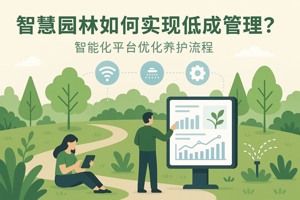 智慧园林如何实现低成本管理？智能化平台优化养护流程