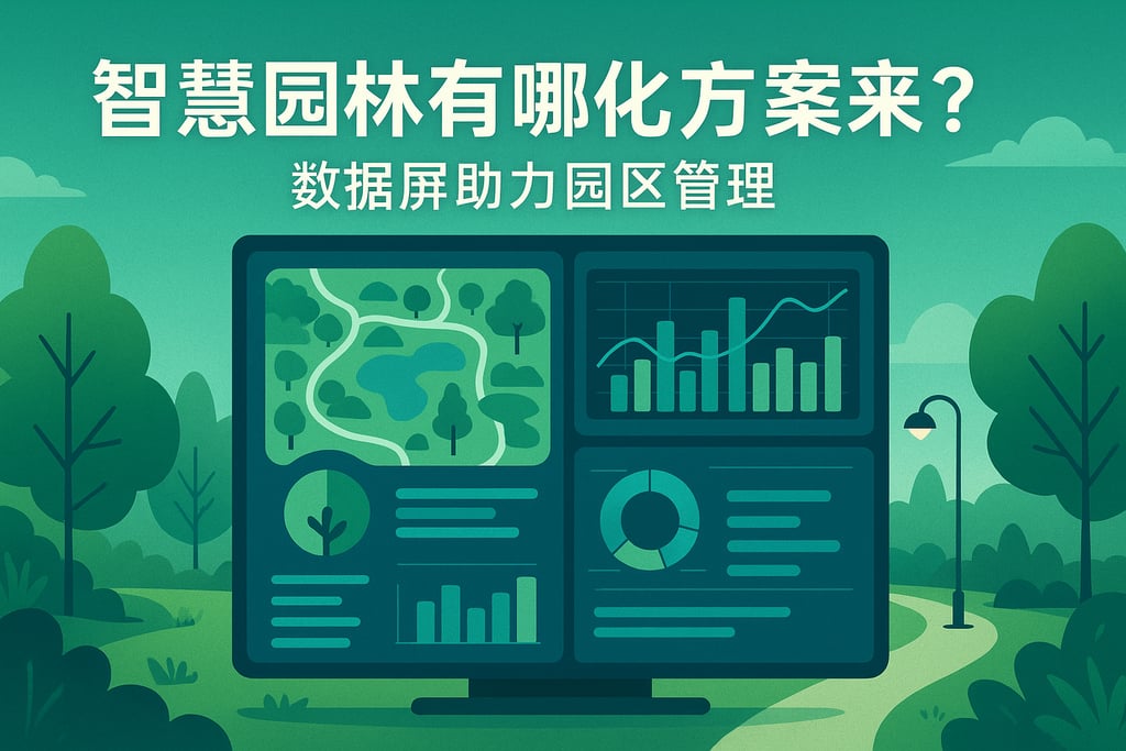 智慧园林有哪些可视化方案？数据大屏助力园区管理