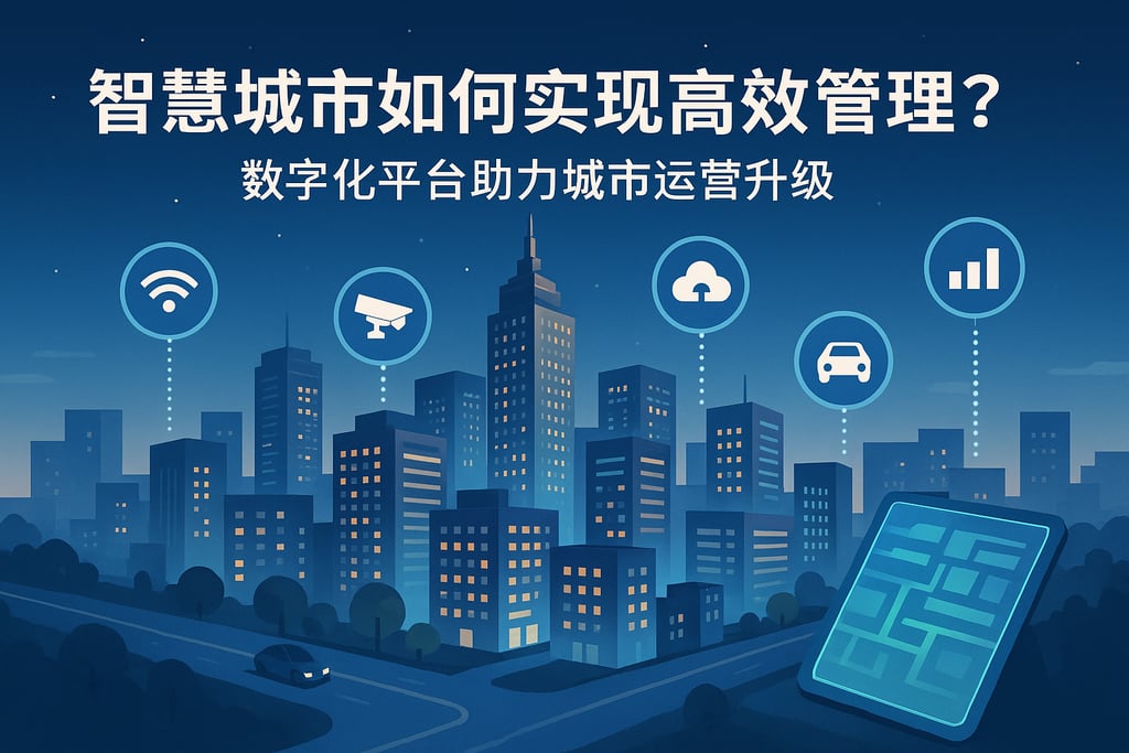 智慧城市如何实现高效管理？数字化平台助力城市运营升级