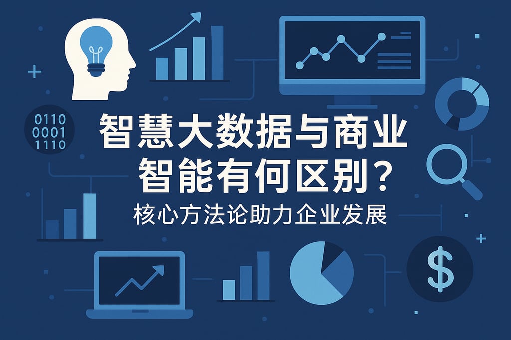 智慧大数据与商业智能有何区别？核心方法论助力企业发展