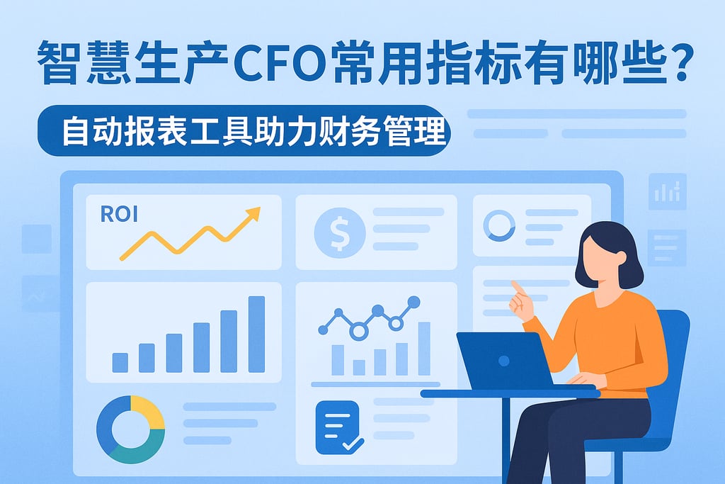 智慧生产CFO常用指标有哪些？自动报表工具助力财务管理