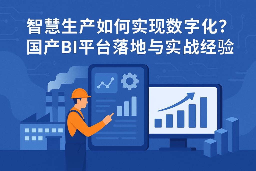 智慧生产如何实现数字化？国产BI平台落地与实战经验