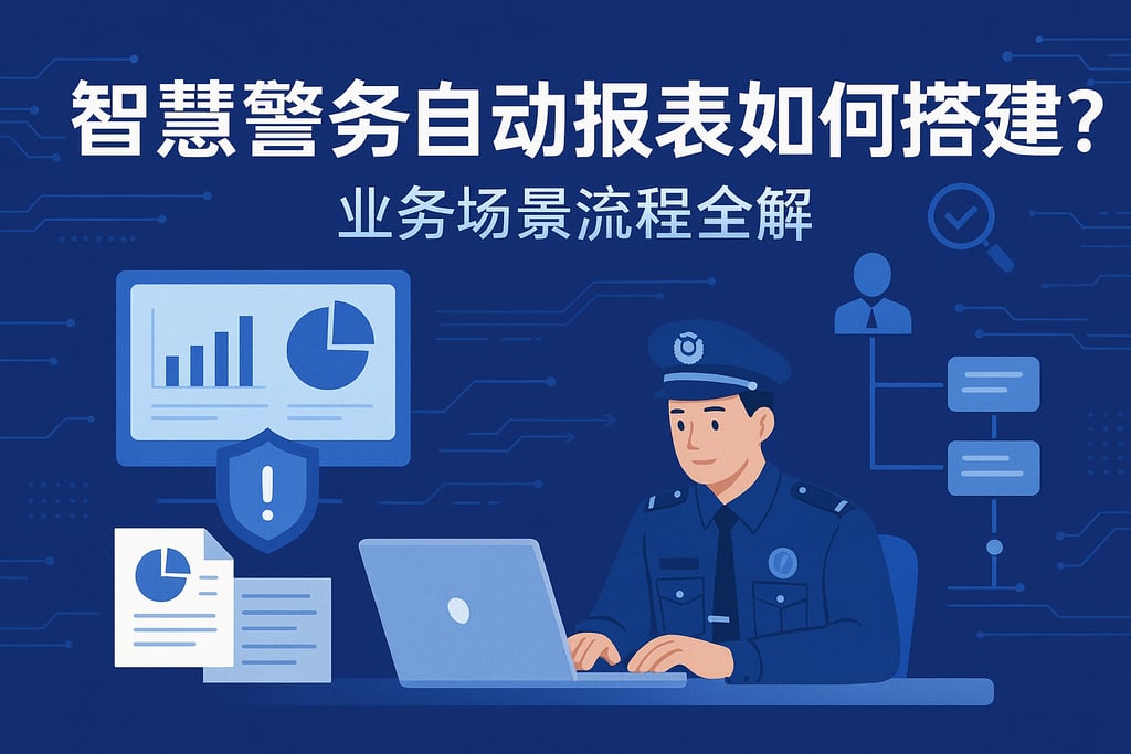 智慧警务自动报表如何搭建？业务场景流程全解