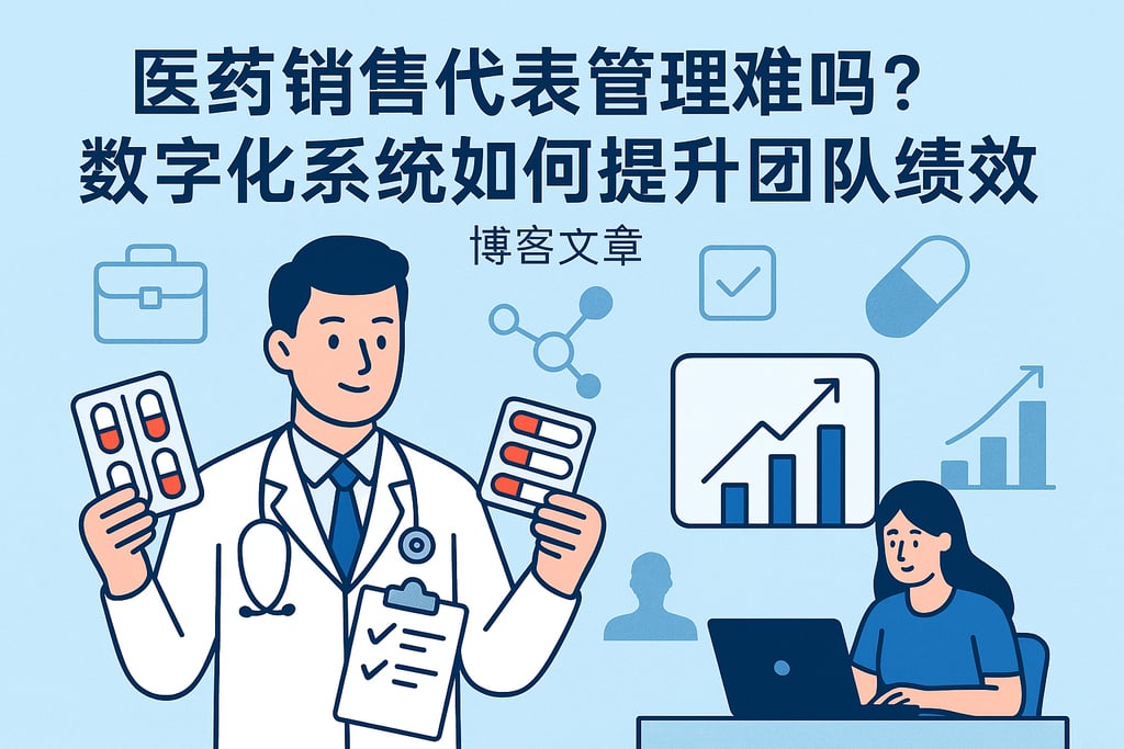 医药销售代表管理难吗？数字化系统如何提升团队绩效
