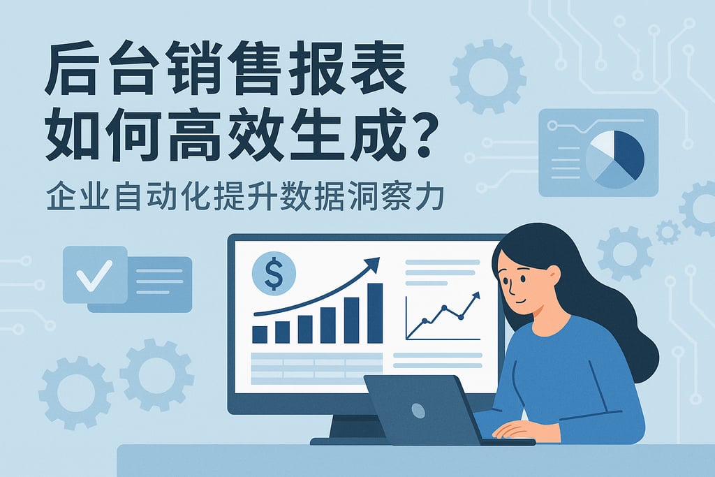 后台销售报表如何高效生成？企业自动化提升数据洞察力